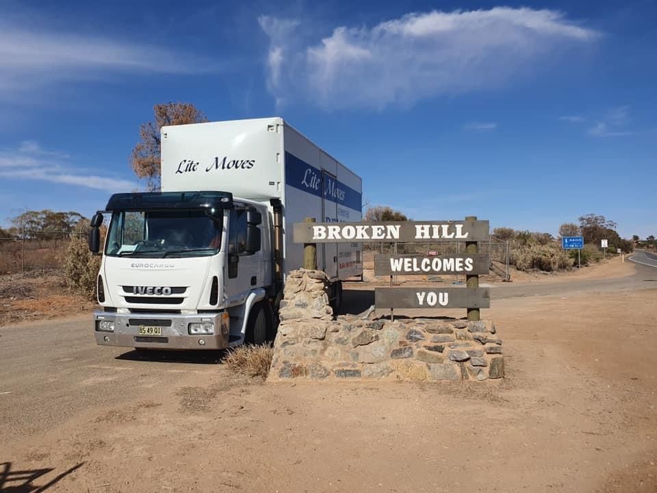 A Removalist Truck in a Field