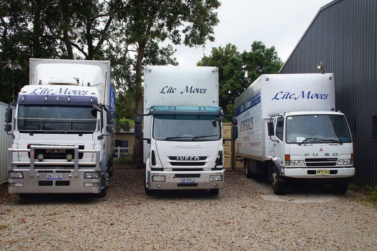 Movers carrying the packages — Lite Moves Furniture Removals In Bonville, NSW