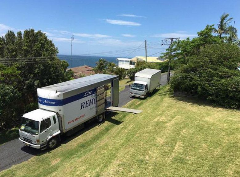 Two Truck Movers — Lite Moves Furniture Removals In Bonville, NSW