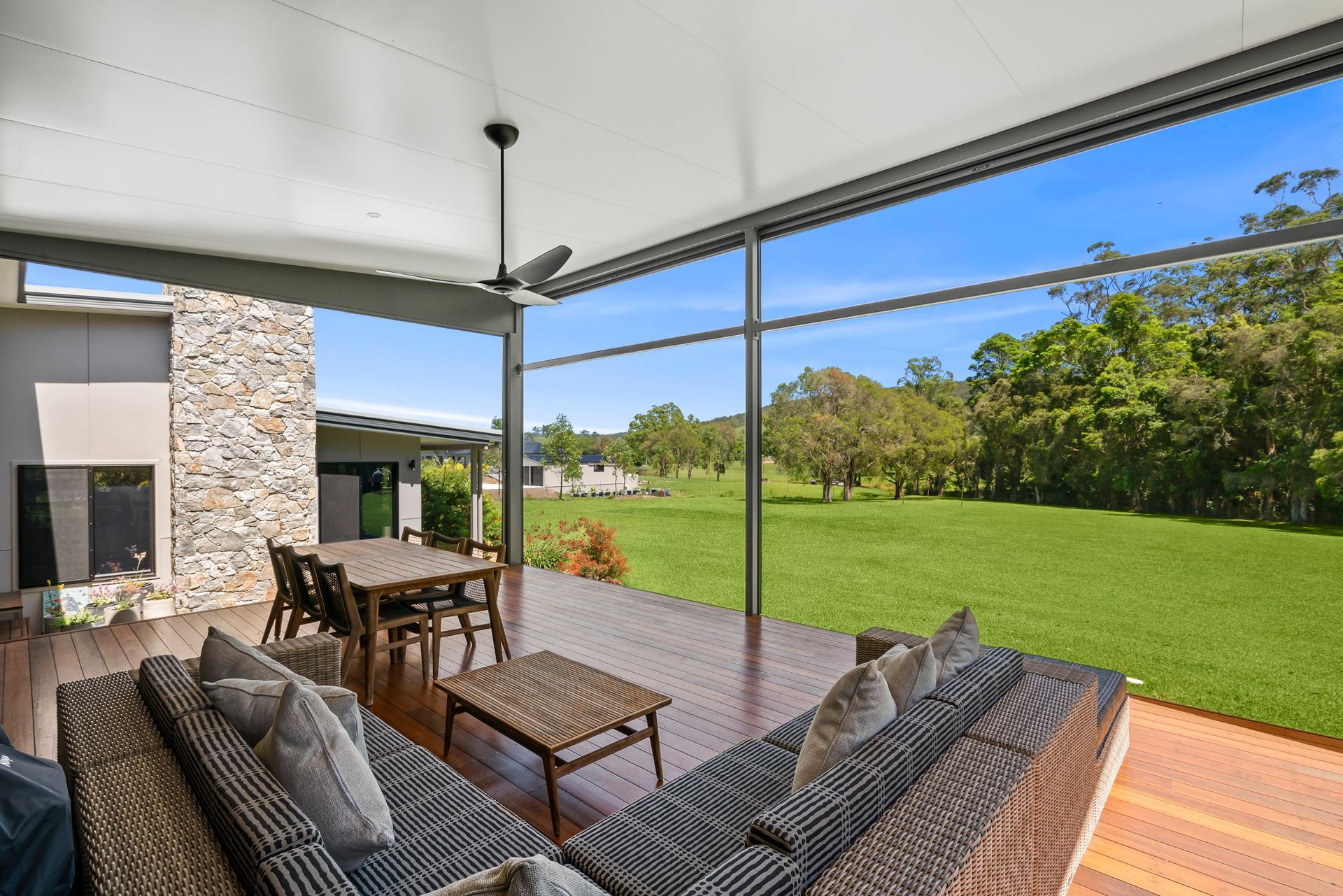 architectural house with curved windows under construction — PK4 Projects in Port Macquarie, NSW