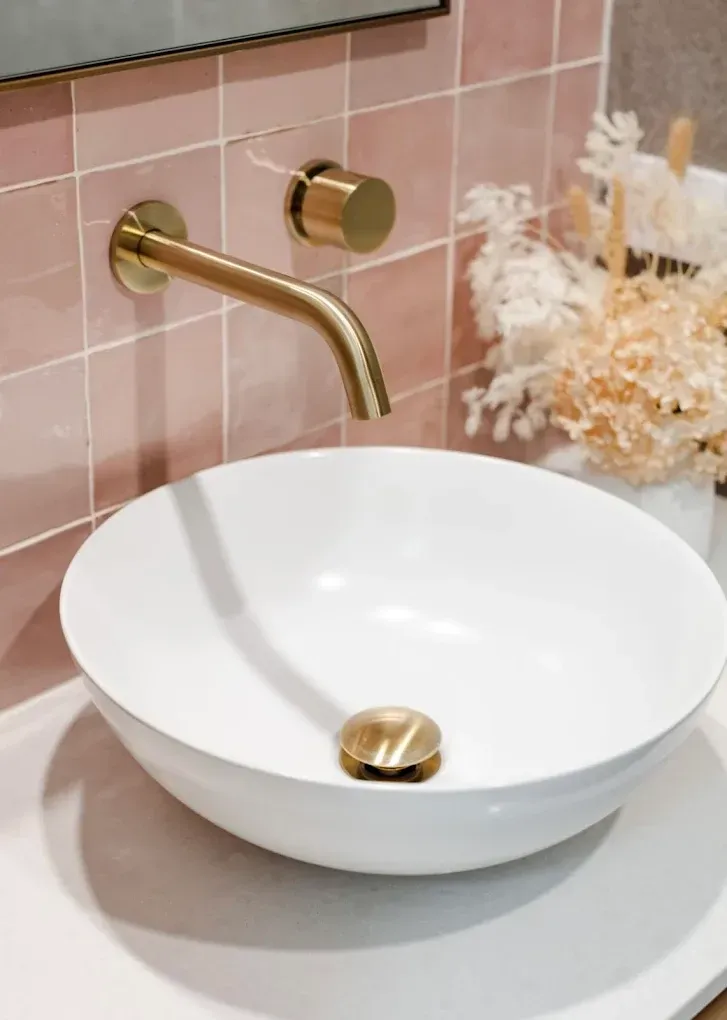 a close up of a modern bathroom sink — PK4 Projects in Wauchope, NSW