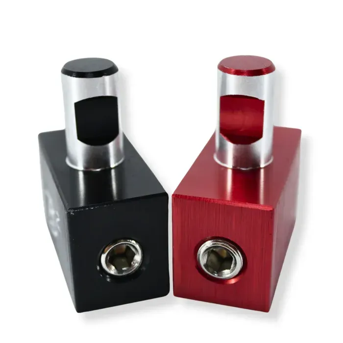 B2 Audiopaar met dubbele 0GA tot 0GA versterkeringangen met geanodiseerde afwerking