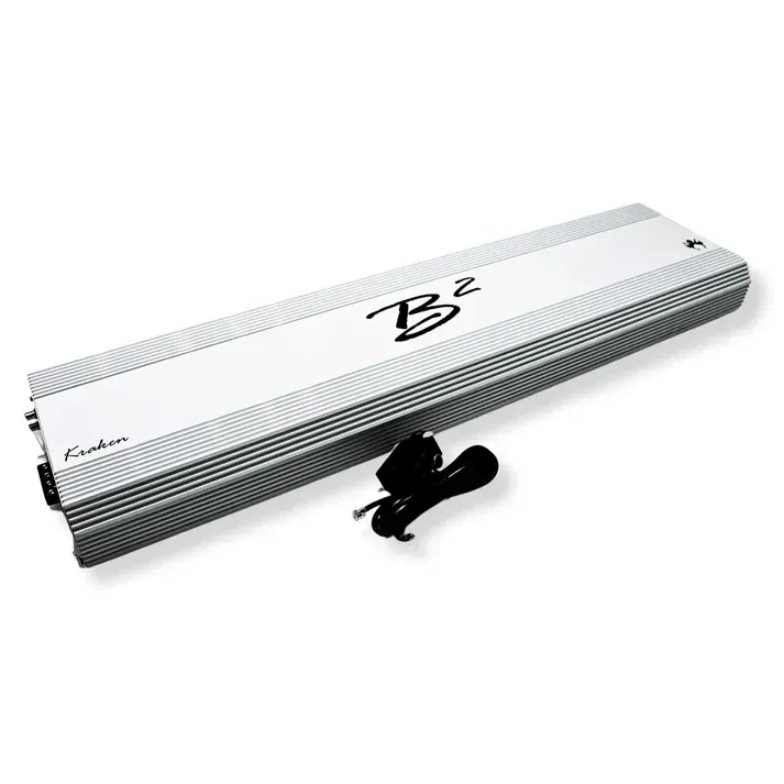 Een foto van een b2-versterker op een witte achtergrond.