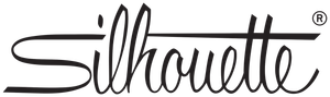 Silhouette logo in black script with a horizontal line above the "ouett" and the registered trademark symbol.