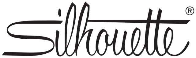 Silhouette logo in black script with a horizontal line above the "ouett" and the registered trademark symbol.