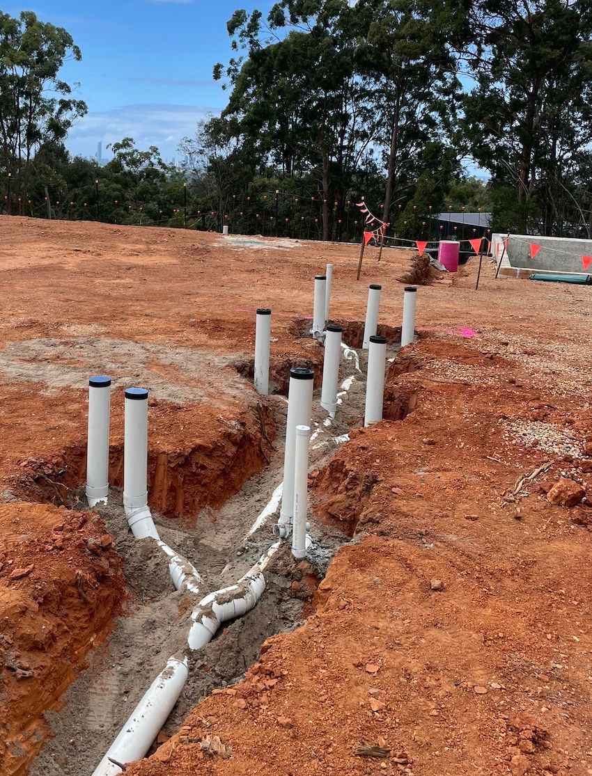 Pipes Installed For A New Building — Sampson Plumbing Pty Ltd In Casuarina, NSW