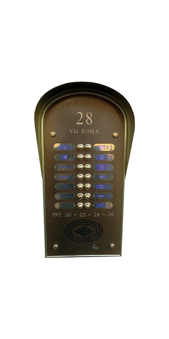 pulsantiera citofono plesso condominiale