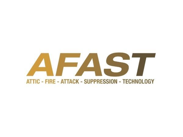 The logo for AFAST, attic fire attack suppression technology