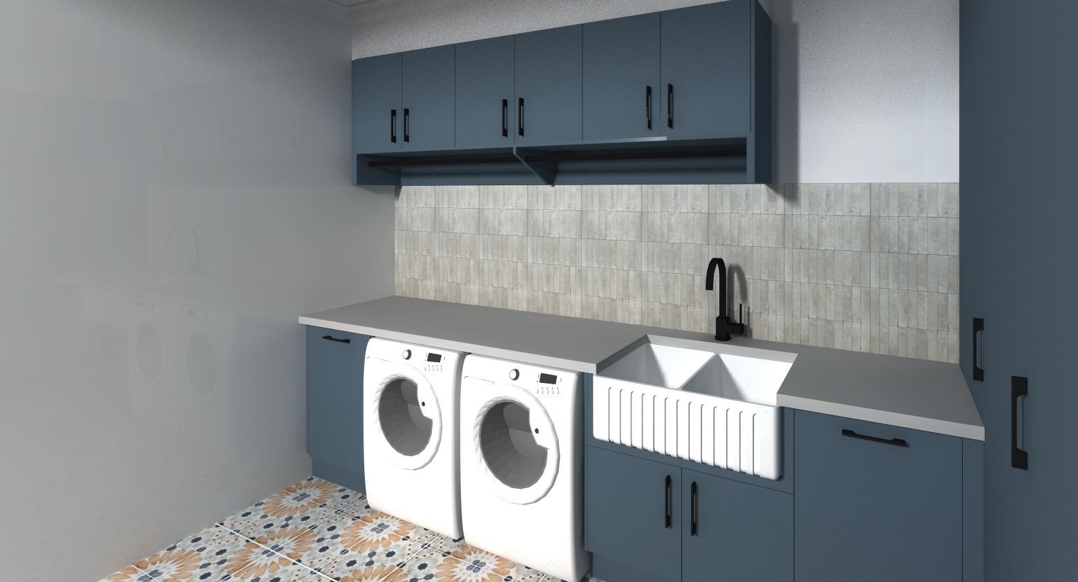 3D Design of Laundry Area — Shepparton VIC — KitchenWise