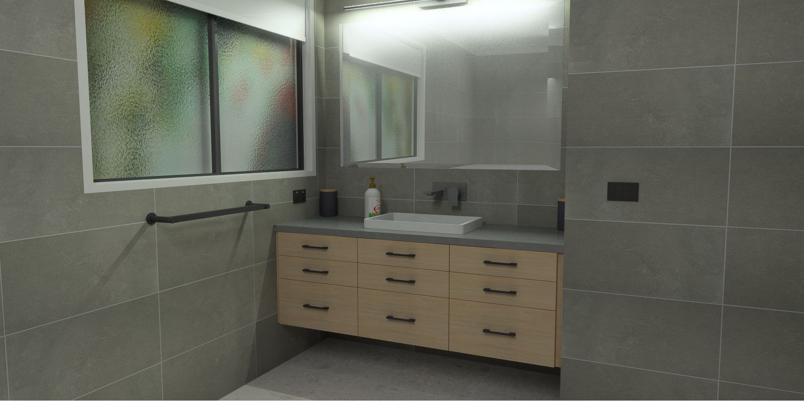 3D Design of Bathroom Mirror and Drawers — Shepparton VIC — KitchenWise