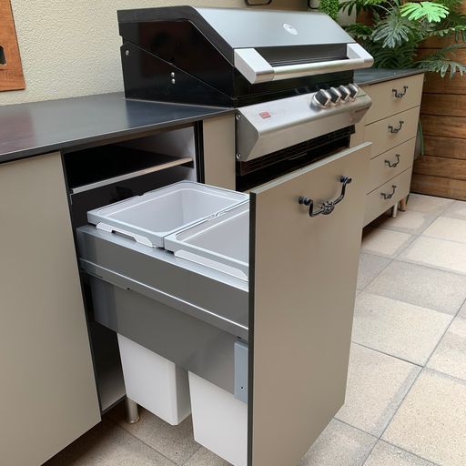Gourmet Outdoor Kitchen with a Wine Cooler and a Chef's Workstation — Shepparton Vic — Kitchenwise