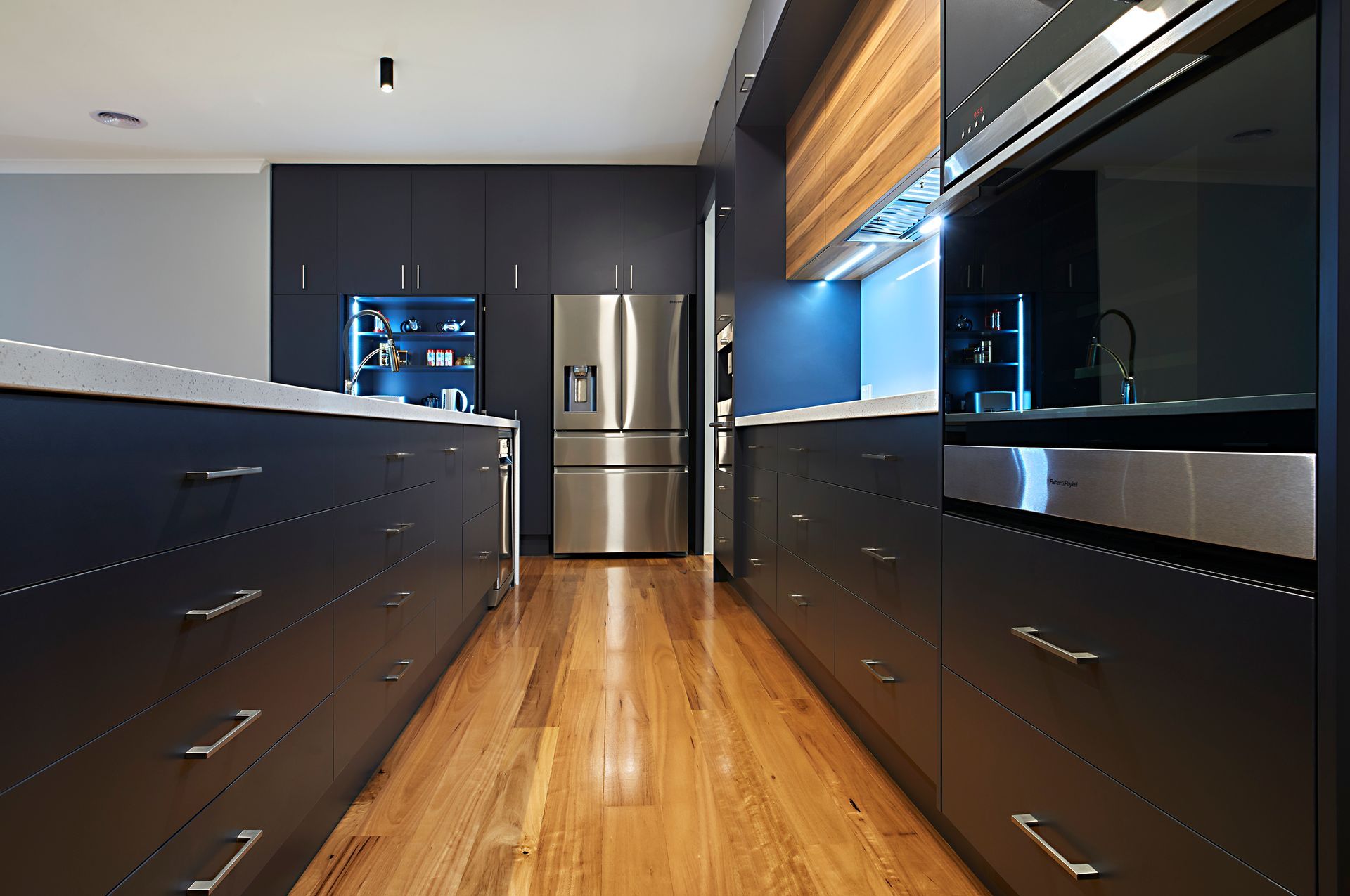 White and Red Kitchen Renovation — Shepparton VIC — KitchenWise