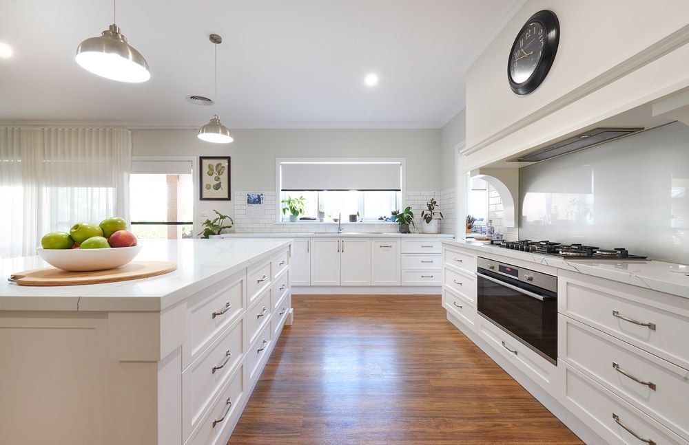 White Kitchen Area — Shepparton VIC — KitchenWise