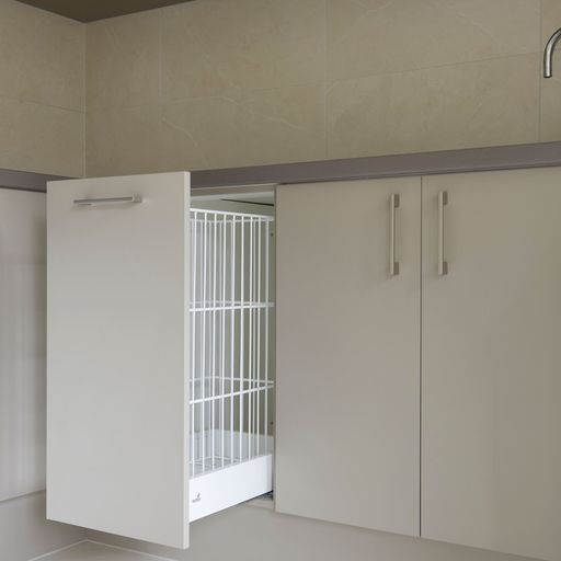 High-End Contemporary Laundry Room with Custom Cabinetry and Designer Hardware — Shepparton Vic — Kitchenwise