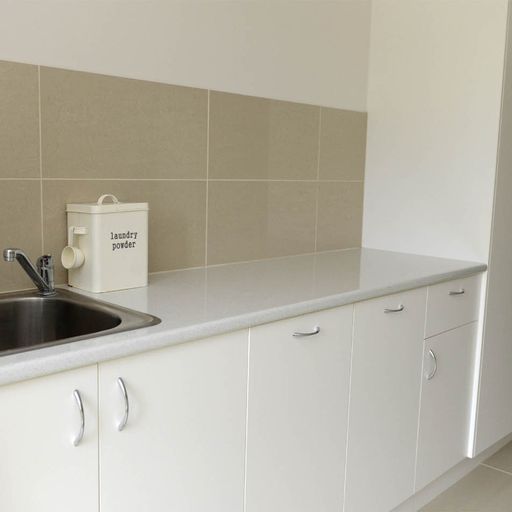 Laundry Room Essentials: Washer, Dryer, and Folding Station — Shepparton Vic — Kitchenwise