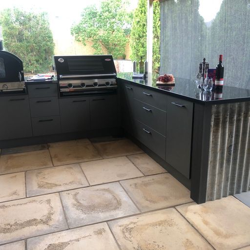 Entertainer's Dream: Outdoor Kitchen Complete with a Bar and Seating Area — Shepparton Vic — Kitchenwise
