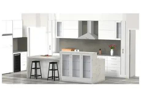 Kitchen With Island 3D Design — Shepparton VIC — KitchenWise