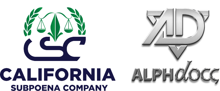 California Subpoena Company and AlphaDocs Logo
