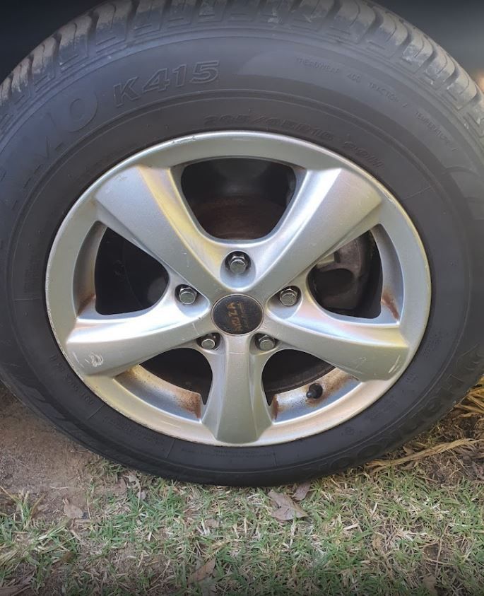 A Close up Of a Car Wheel with A Tire on It — Bakers Creek Wreckers In Bakers Creek, QLD