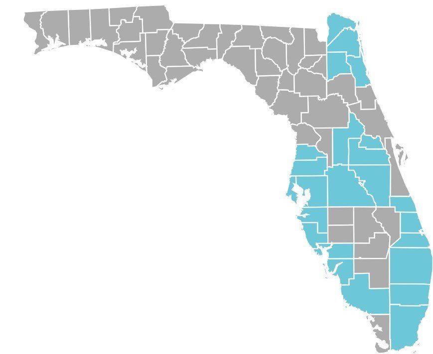 Florida Blue Map - Largo, FL, High End Service
