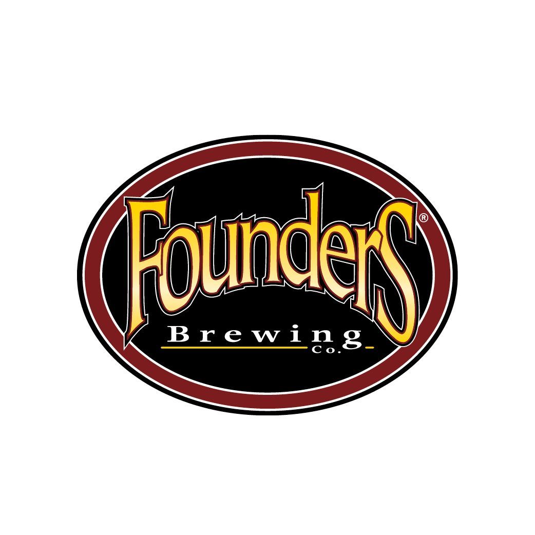 The founders brewing company logo is on a white background
