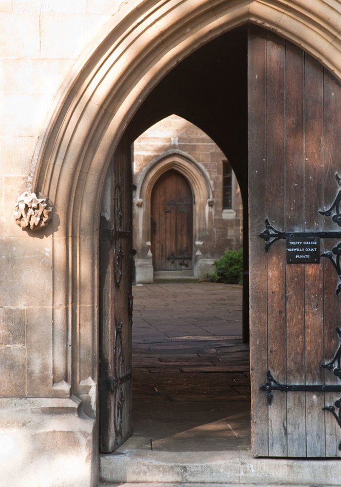 Wooden ornamented doorway