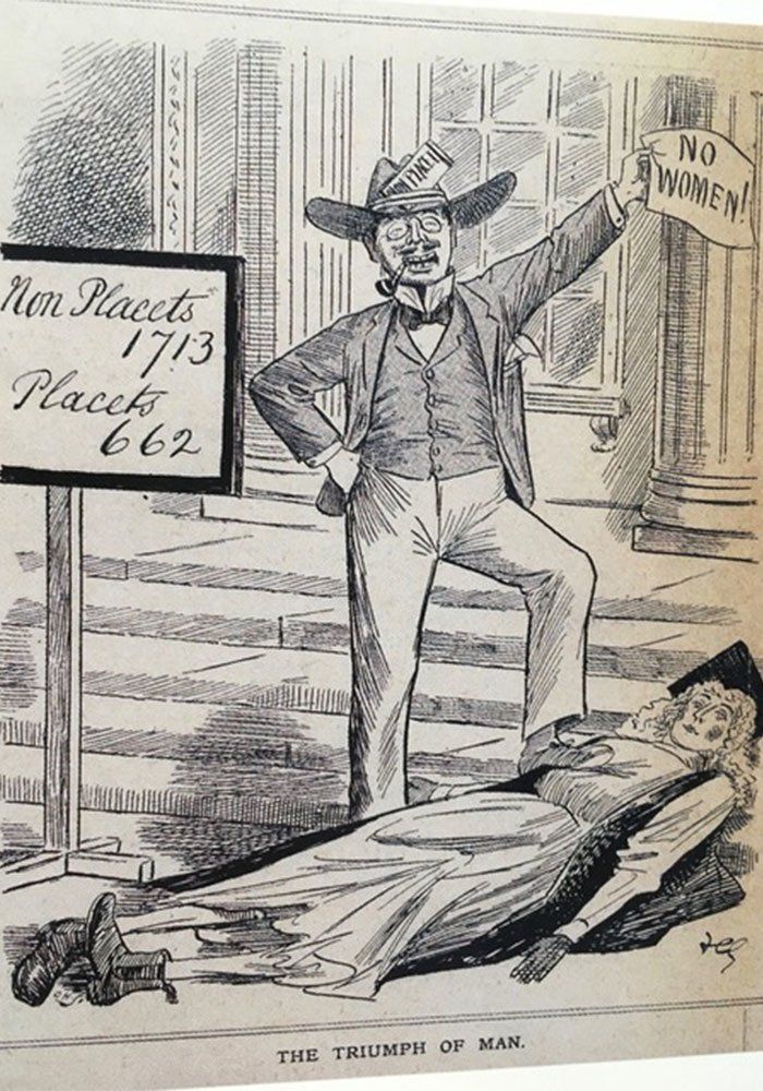 triumph of man cartoon