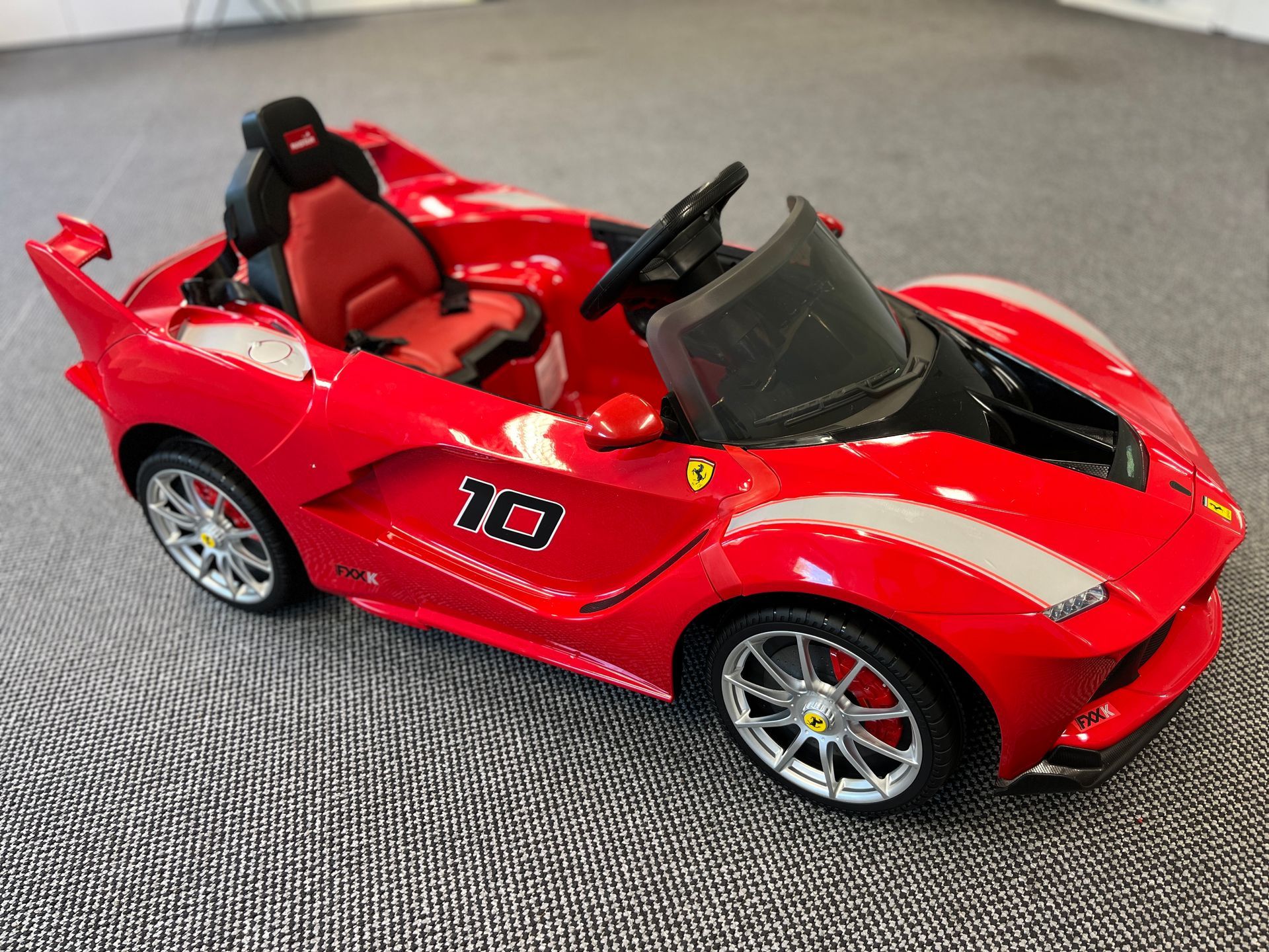 Electric ride-in toy Ferrari