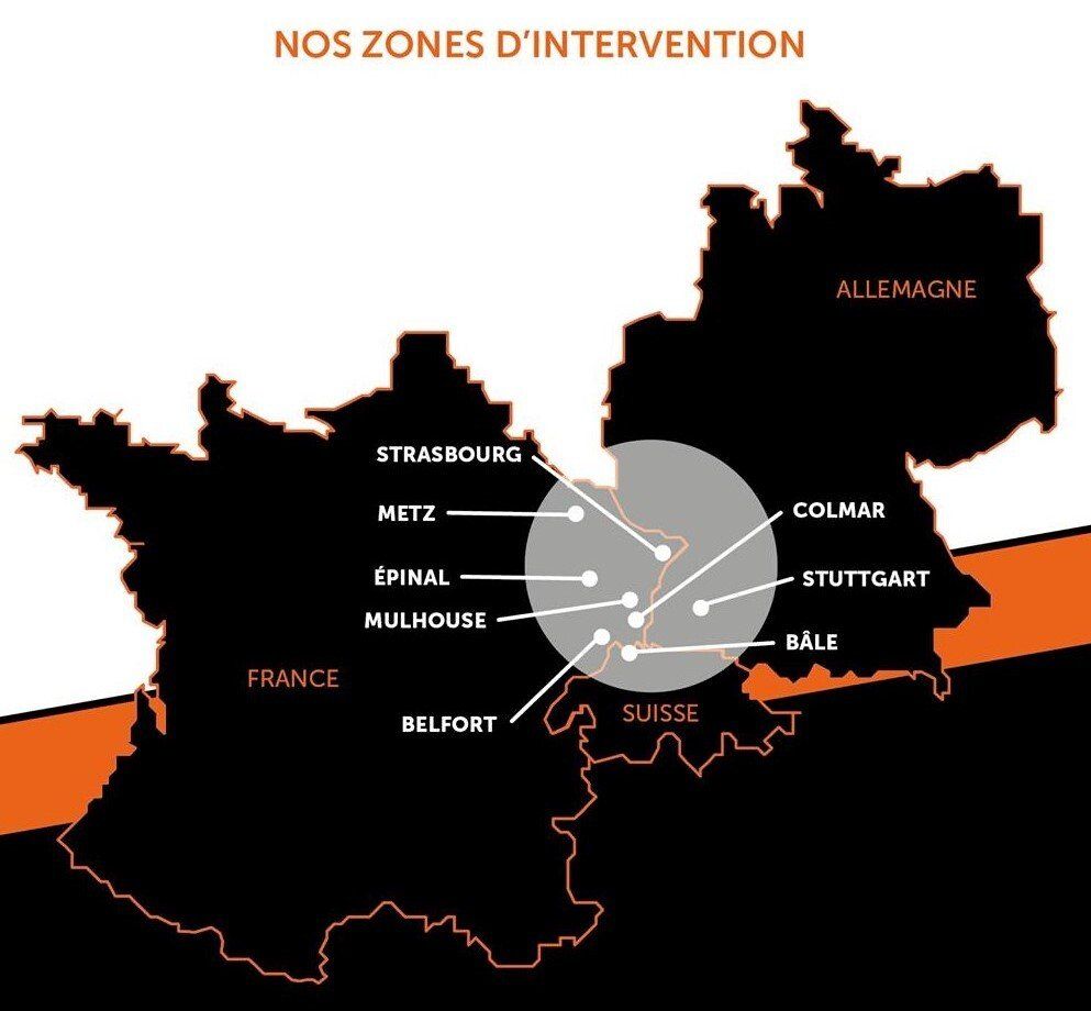 Zones d'interventions