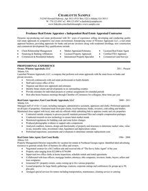 It is a resume for a real estate agent.