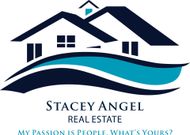 A blue realtor logo on a white background