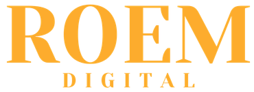 ROEM DIGITAL logo in black, bold font. The word 