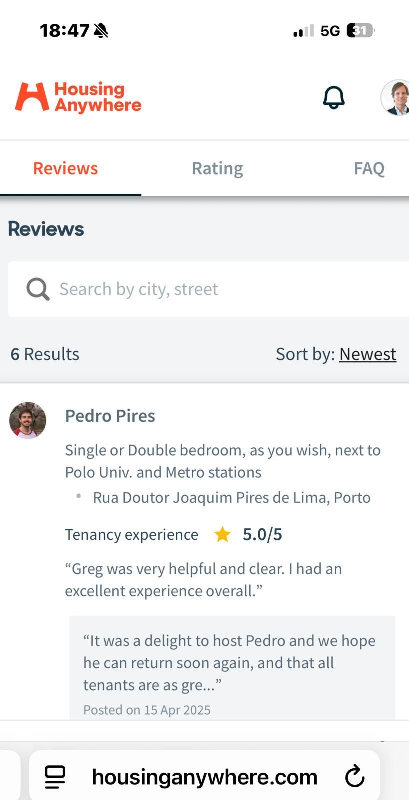 Porto erasmus rooms students