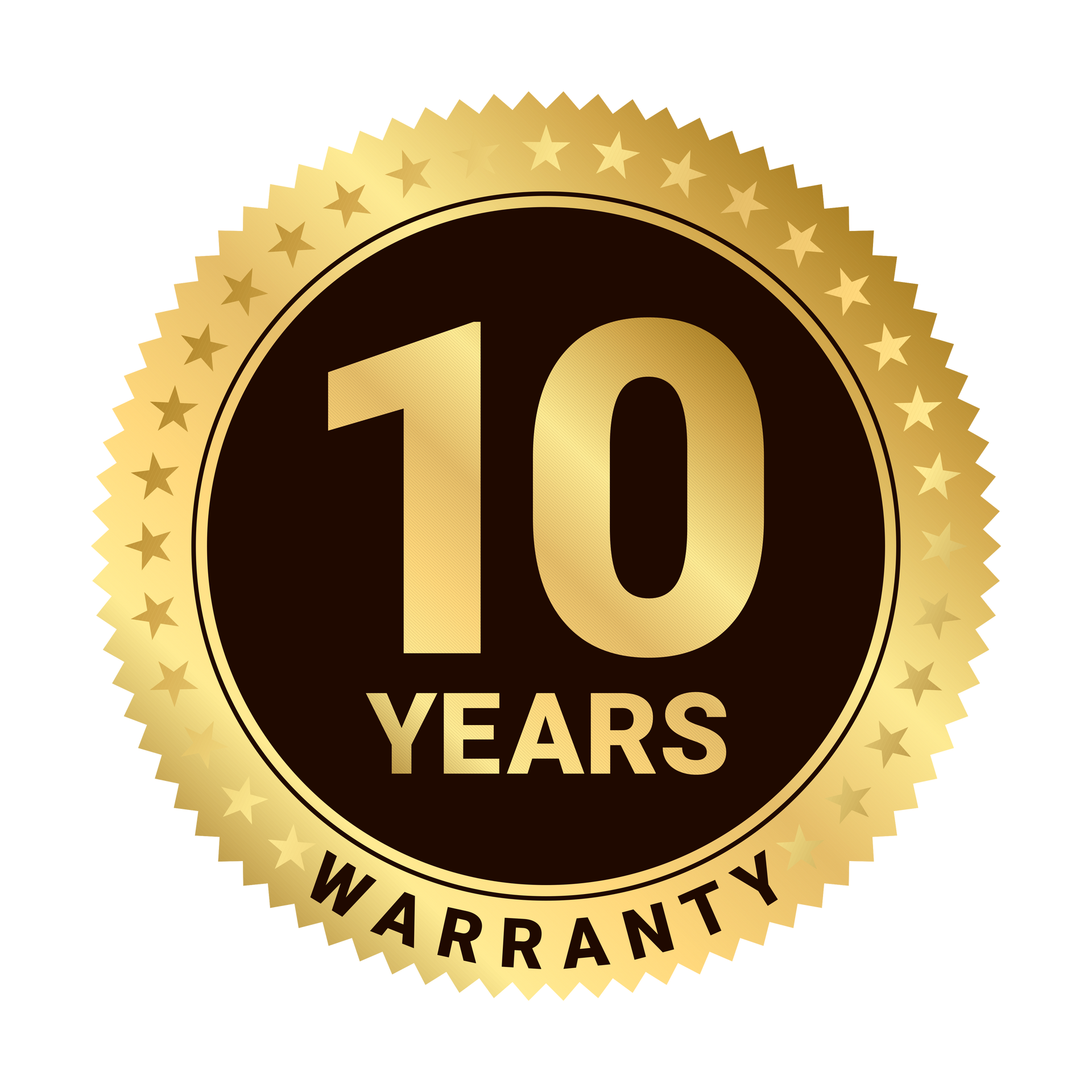 10 Years Warranty 10 Years Warranty