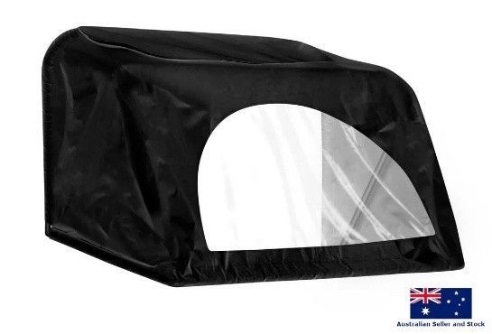 Black Buggy Cover With A Clear Window — Buggies & Batteries in Hidden Valley, QLD