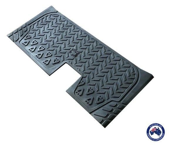 Black Rubber Truck Bed Mat With Textured Diamond Pattern — Buggies & Batteries in Hidden Valley, QLD