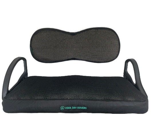 Black Mesh Seat And Backrest With Armrests — Buggies & Batteries in Hidden Valley, QLD