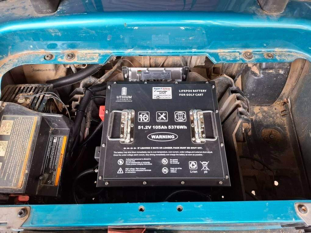 A Blue Car With a Battery Under the Hood — Buggies & Batteries in Hidden Valley, QLD