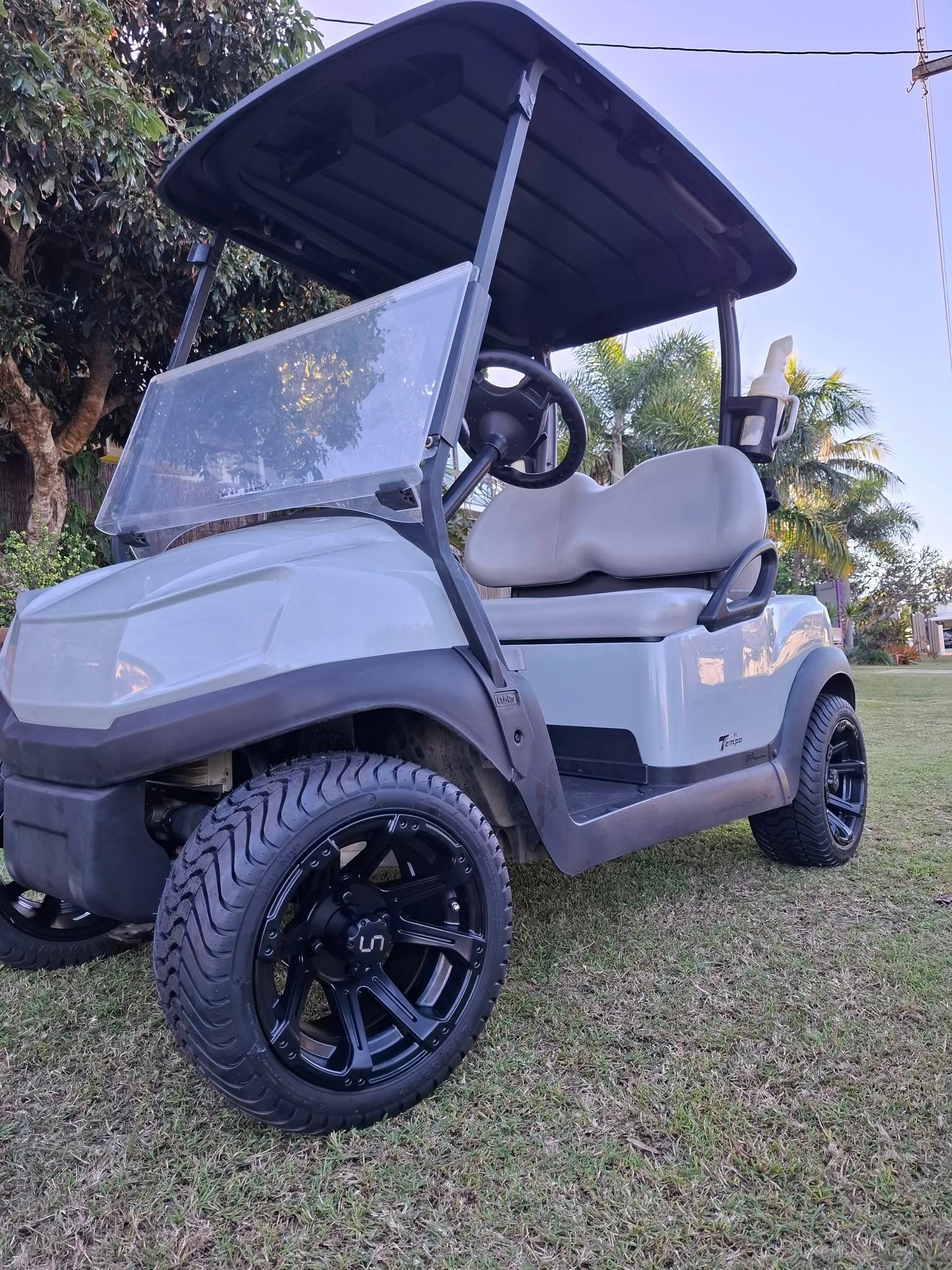 Grey and Black Golf Buggy — Buggies & Batteries in Hidden Valley, QLD