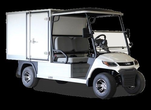 Four Golf Carts Parked on a Grassy Field — Buggies & Batteries in Hidden Valley, QLD