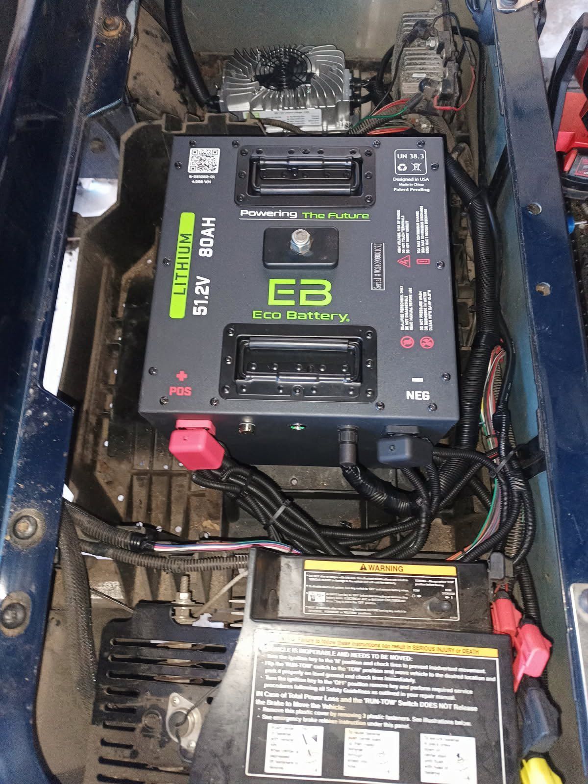 Electric Golf Cart With Installed Battery Pack and Wiring — Buggies & Batteries in Moranbah, QLD