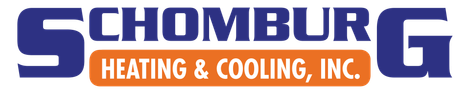 the logo for schomburg heating and cooling inc.