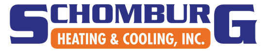 the logo for schomburg heating and cooling inc.