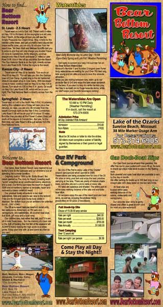brochure print lake ozark