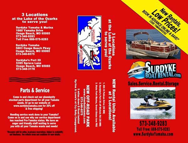 lake printing tri-fold brochure