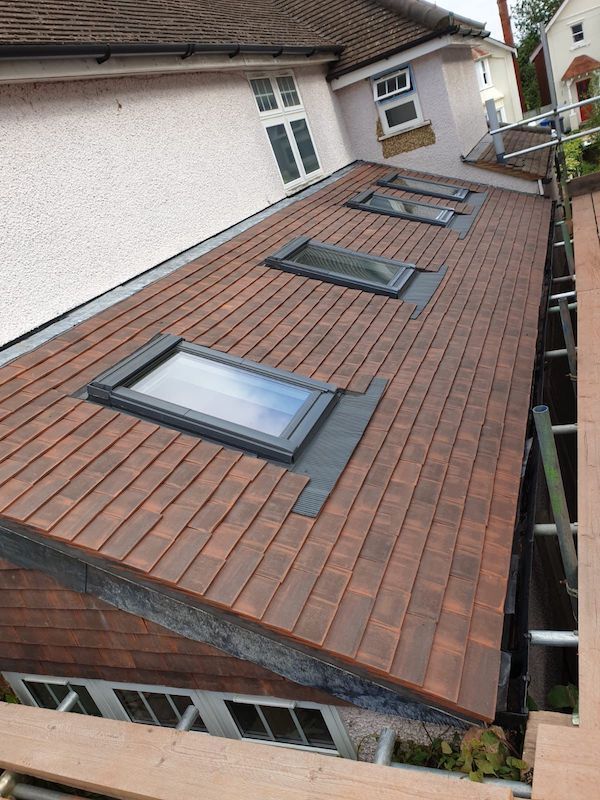 New extension roof by Duncan Roofing and Building Ltd