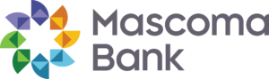 Mascoma Bank logo with a colorful flower graphic and the bank's name.