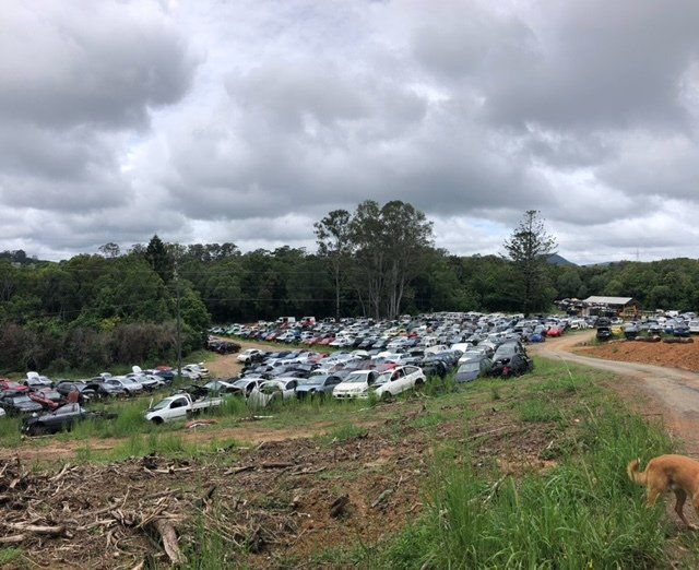 Scrap Cars on a Yard — Sunshine Coast, QLD — Cooroy Auto Wreckers