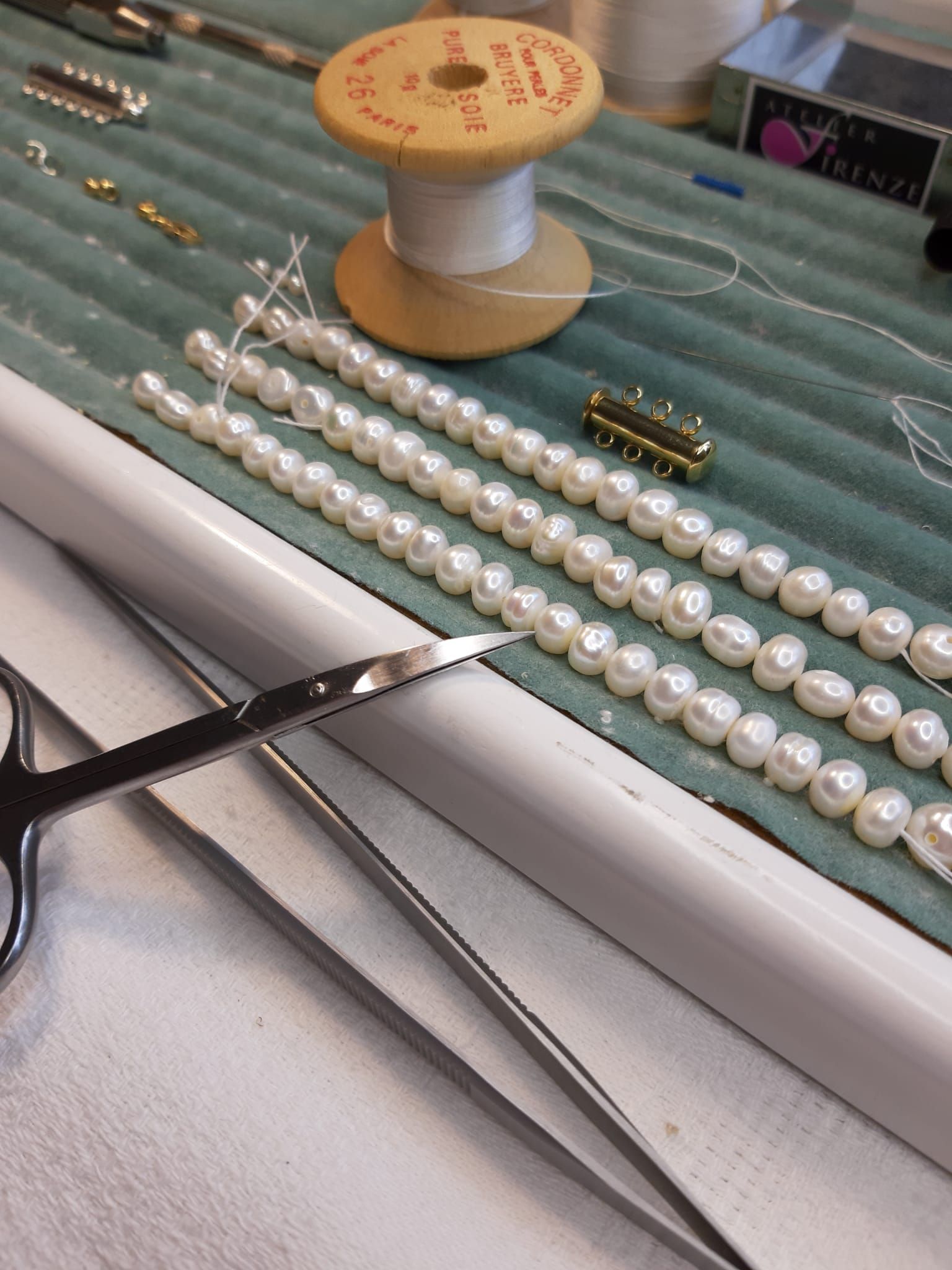 Réenfilage  deCollier de Perles de culture