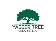 Logo for Yasser Tree Service LLC: green tree silhouette over gray text.